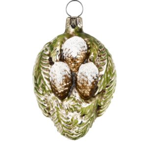 MAROLIN Branches with Pine Cones Ornament