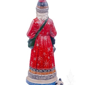 Luxe Father Christmas in Red with Snow Flakes (One of a Kind)