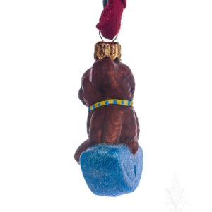 Modern Teddy on Blue Glitter Rocker