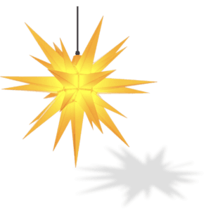 Herrnhuter Original Herrnhut Plastic 27-in STAR (Yellow, LED)