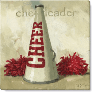 Cheer Megaphone Sports Giclee Wall Art