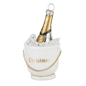 Christmas Champagne Bucket Ornament