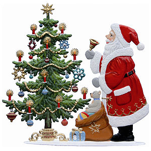 Santa’s Here! Pewter by Wilhelm Schweizer