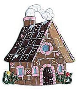 Gingerbread House Pewter Ornament by Wilhelm Schweizer