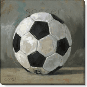 Soccer Ball Sports Giclee Wall Art
