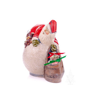 Santa Falling Over Snowball with Teddy