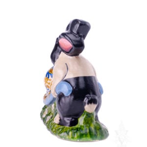 Dutch Rabbit Pushing Egg Cart