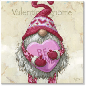 Valentine Gnome Giclee Wall Art