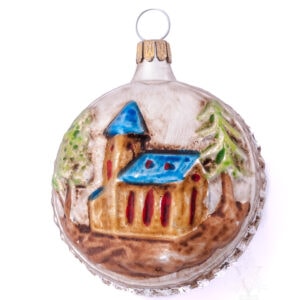 MAROLIN Church With Tree Ornament