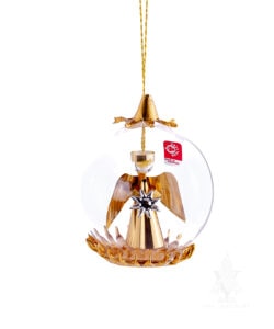 Resl Lenz Angel with Star Kugeln in Gold