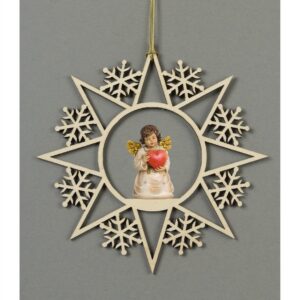 Star with Snowflake Angel with Heart