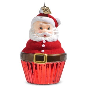Eric Cortina Santa Cupcake Ornament