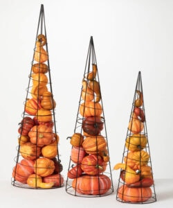Topiary with Pumpkins Small