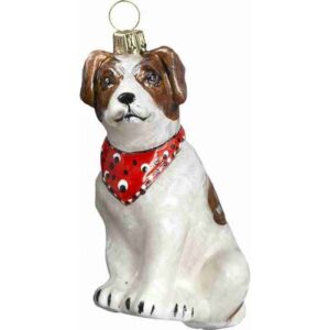 Jack Russell with Bandana Ornament