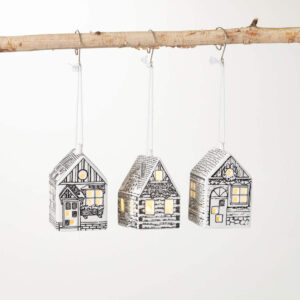 Led House Ornament  (Assorted designs)
