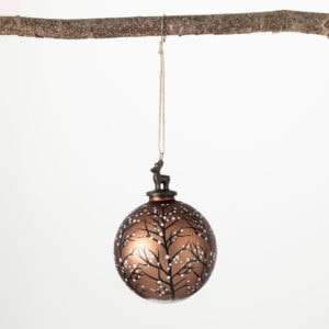 Deer & Branch Ornament