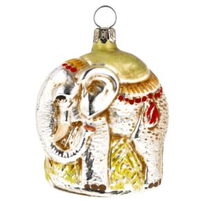 MAROLIN Glass Ornament Elephant