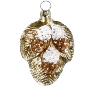 MAROLIN Glass Ornament Spruce With Cones