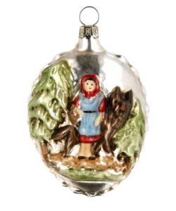 MAROLIN Glass Ornament Little Red Riding Hood