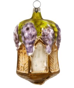MAROLIN Glass Ornament Large Pavilion With Grapes