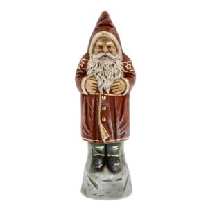 MAROLIN Candy Container-Santa On Base Red