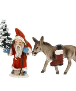 MAROLIN Miniature Santa With Donkey
