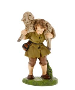 MAROLIN Shepherd Boy With Sheep On Shoulder