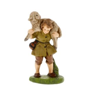 MAROLIN Shepherd Boy With Sheep On Shoulder