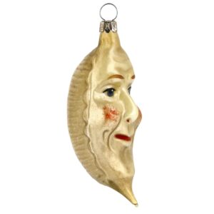 MAROLIN Glass Ornament Yellow Crescent