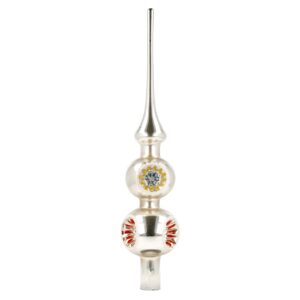 MAROLIN Glass Tree Topper Reflex