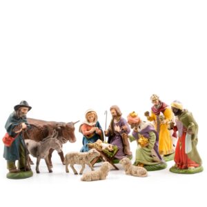 MAROLIN 12 Piece Nativity (4.75 In)