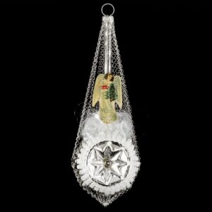 MAROLIN Star Balloon With Angel-Oblates And Swarowsky Crystals Silver