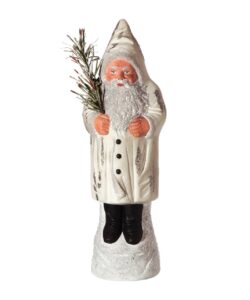 MAROLIN Candy Container-Santa On Base White