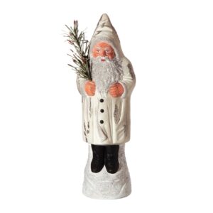 MAROLIN Candy Container-Santa On Base White