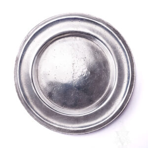 Early American Polished Pewter Dinner Plate