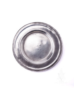 Early American Polished Pewter Dessert Plate