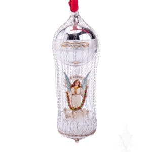 MAROLIN Victorian Style Glass Ornament
