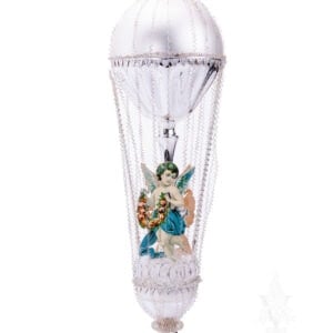 MAROLIN Victorian Style Glass Ornament