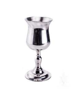 Polished Pewter Goblet Tulip Top