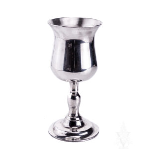 Polished Pewter Goblet Tulip Top