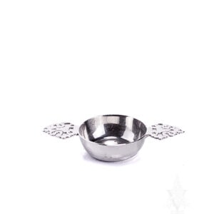 Polished Pewter Tea Strainer