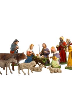 MAROLIN 12 Piece Nativity (4 In)