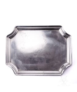 Large Rectangular Polished Pewter Tray