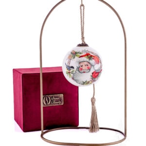Winter Forest Santa Ornament