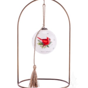 Winter Forest Santa Ornament