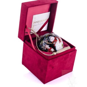 Inner Beauty Snowman With Christmas Lights Ornament
