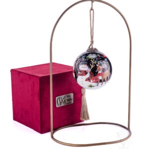 Inner Beauty Snowman With Christmas Lights Ornament