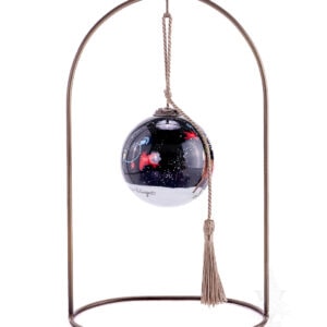 Inner Beauty Snowman With Christmas Lights Ornament