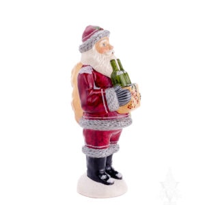 Burgundy Wine Santa