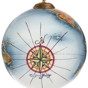 Inner Beauty Holiday Come Away with Me Globe Glass Ornament